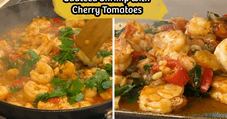 Sautéed Shrimp with Cherry Tomatoes
