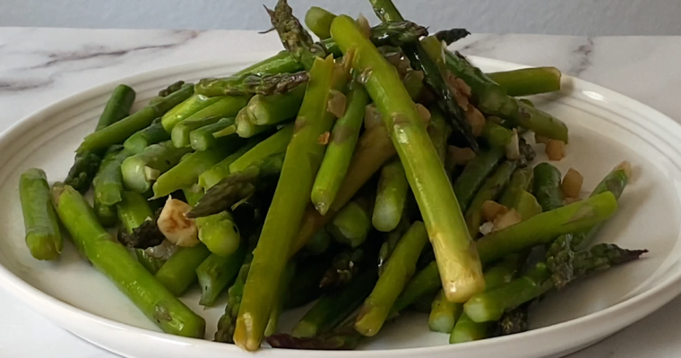 5-Minute Healthy Stir Fry Asparagus feature image