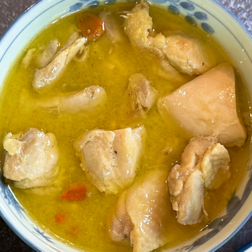 Fusion-Style Sesame Oil Chicken Soup feature image