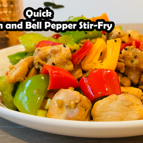 feature image for Quick and Delicious Chicken and Bell Pepper Stir-Fry