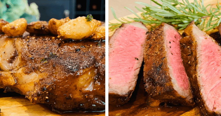 10-Minute Garlic Butter Ribeye Steak