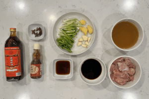 Ingredients for Easy Clay Pot Soy Sauce Chicken