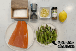 Ingredients for Crispy Skin Salmon