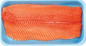 Costco’s Kirkland Signature fresh Atlantic salmon. This is perfect for Crispy Skin Salmon recipe.