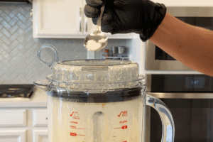 Add salt for Easy Blender Hollandaise Sauce