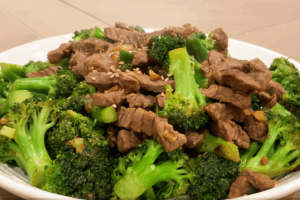 Add sesame seeds for Broccoli Beef Stir Fry