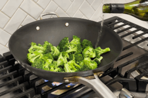 Cook broccoli for Broccoli Beef Stir Fry