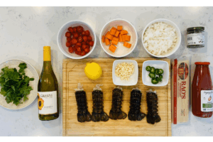 Ingredients for Lobster Fettuccini with Shell Broth