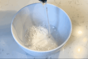 Making slurry for Broccoli Beef Stir Fry