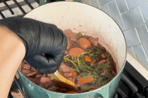 Build the sauce for Authentic Beef Bourguignon