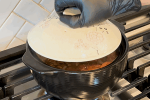 Cook for 10 minutes for Clay Pot Rice Made Easy
