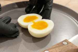 Cook the soft-boiled egg for Instant Noodle Upgrade That Tastes Like Restaurant Ramen