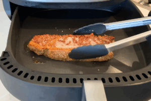 Cook the steak for Perfect Air Fryer Steak