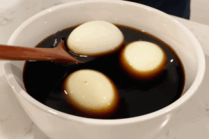 Marinate the Eggs for Ramen eggs