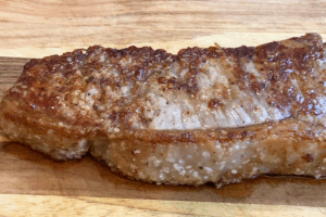 Resting steak for Perfect Air Fryer Steak