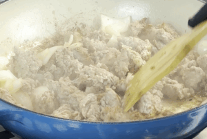 Cook the sausage for One-Pot Italian Sausage