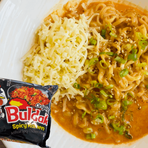 Creamy Instant Noodle Carbonara Hack