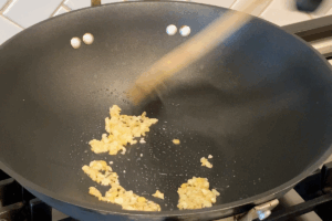 Make the aromatics for Easy Minced Pork Sauce Udon