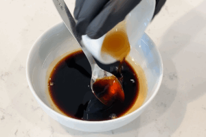 Make the sauce for Soy Sauce Glazed Chicken