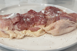 Prepare the chicken for Soy Sauce Glazed Chicken