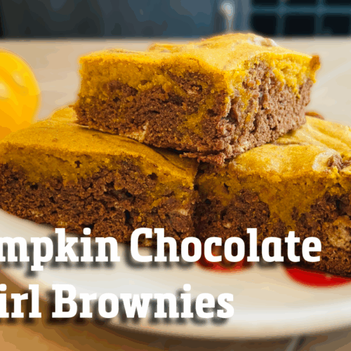 Pumpkin Chocolate Swirl Brownies