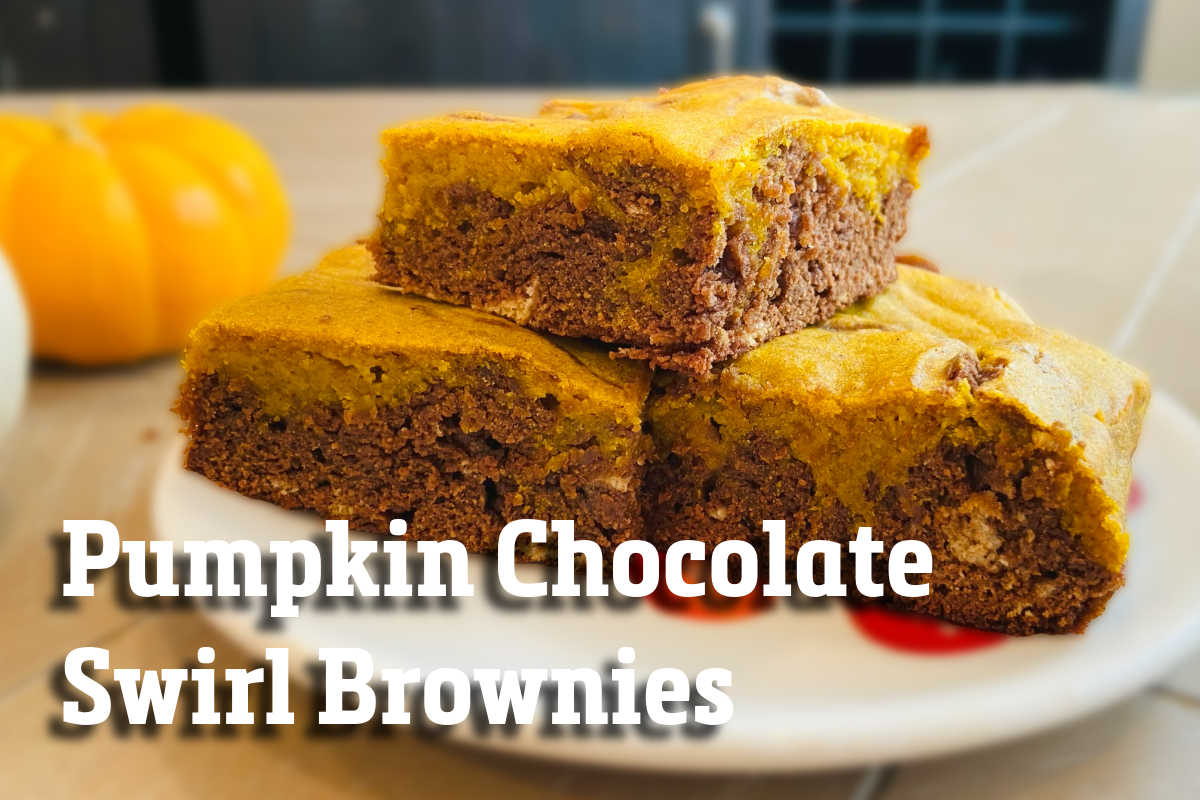 Pumpkin Chocolate Swirl Brownies