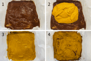 Swirl together for Pumpkin Chocolate Swirl Brownies