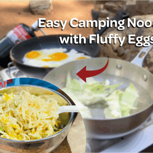 Cozy Camping Noodles with Fluffy Eggs