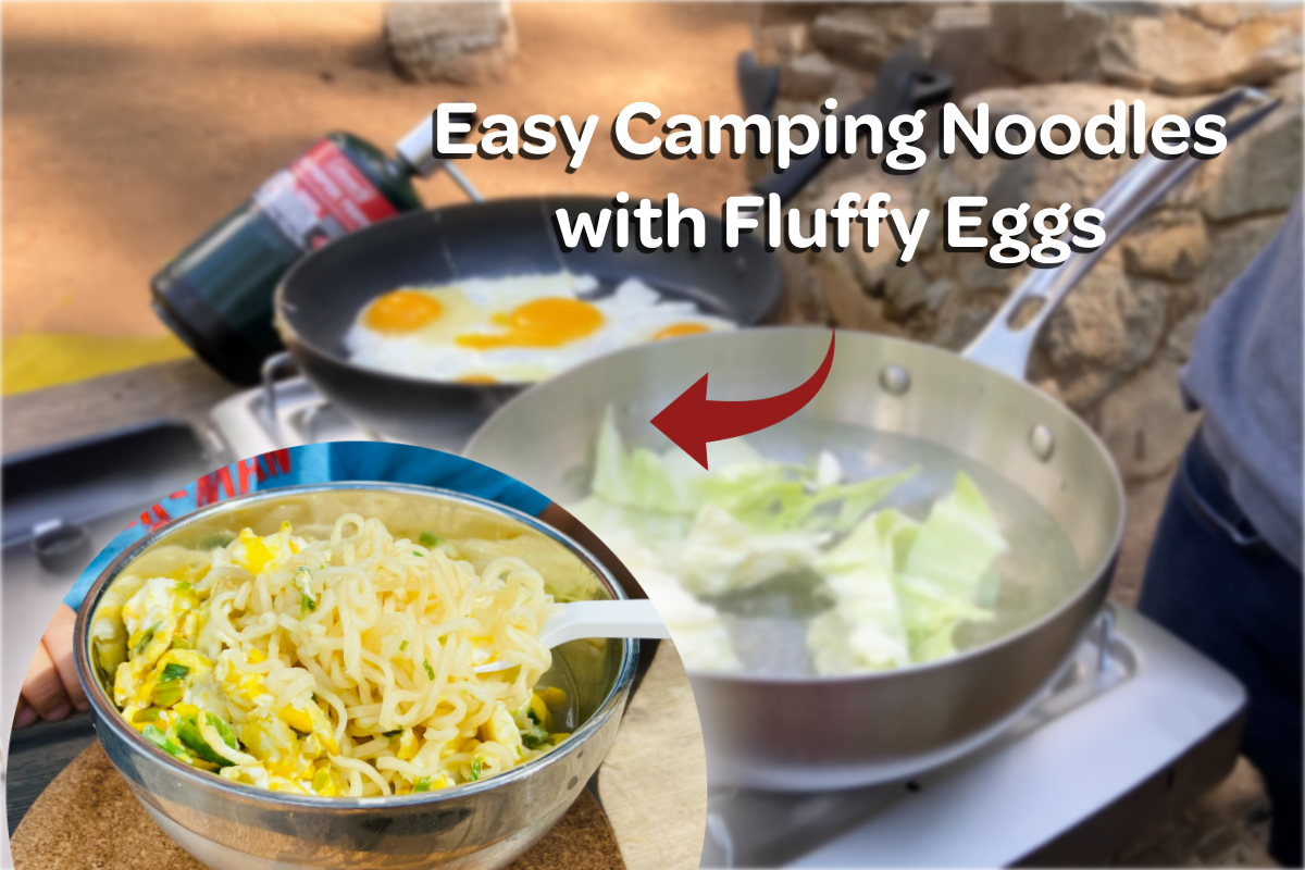 Cozy Camping Noodles with Fluffy Eggs