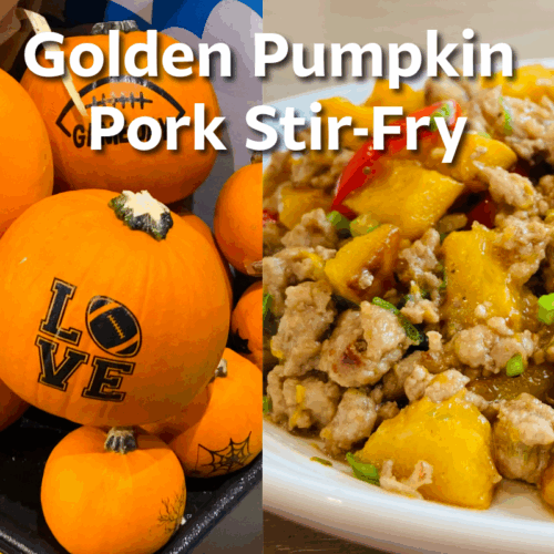 Golden Pumpkin Pork Stir-Fry