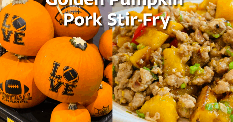 Golden Pumpkin Pork Stir-Fry