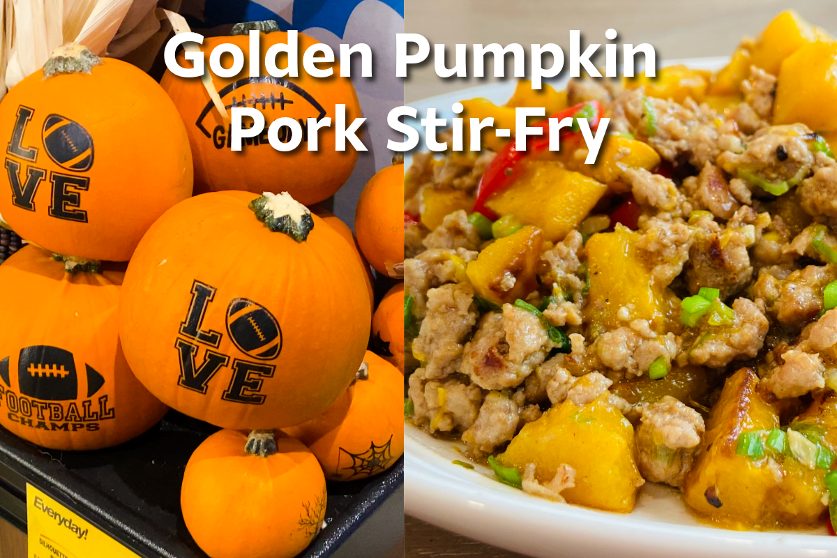 Golden Pumpkin Pork Stir-Fry