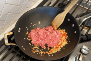 Cook the Pork for Basil Pork Stir Fry