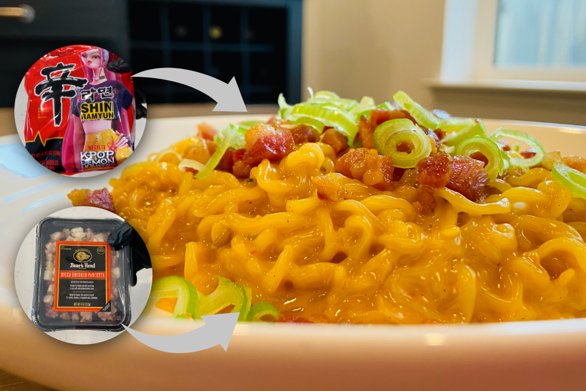 Creamy Carbonara Instant Noodles