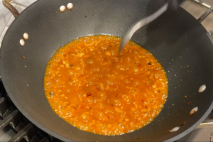 Add chili oil for Easy Mapo Tofu