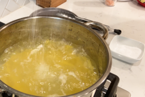 Cook the Pasta for Viral Trader Joe’s Lobster Bisque Pasta