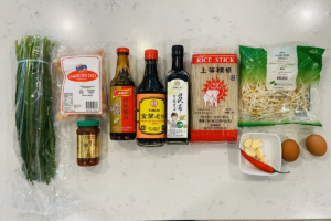 Ingredients for Easy Char Kway Teow