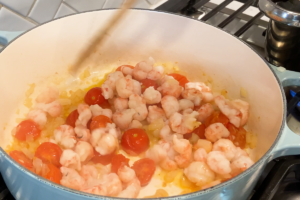 Warm the Langostino for Viral Trader Joe’s Lobster Bisque Pasta
